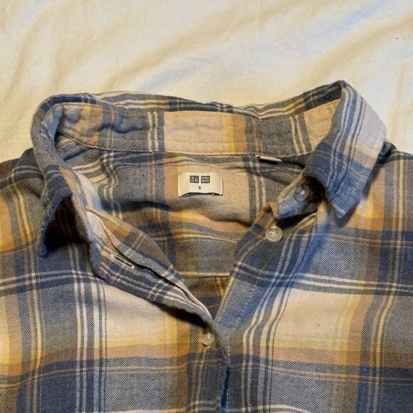 Uniqlo Women's Plaid Coastal Cowgirl Button Down S 100% Cotton - Picture 4 of 6